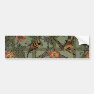 William Morris Trellis Wallpaper Art Bumper Sticker