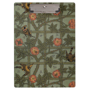 William Morris Trellis Wallpaper Art Clipboard
