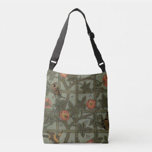 William Morris Trellis Wallpaper Art Crossbody Bag