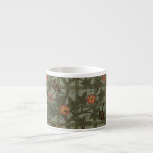 William Morris Trellis Wallpaper Art Espresso Cup