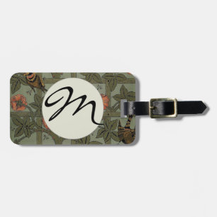 William Morris Trellis Wallpaper Art Luggage Tag