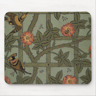 William Morris Trellis Wallpaper Art Mouse Mat