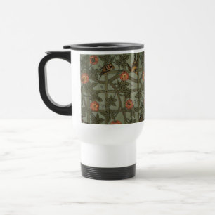 William Morris Trellis Wallpaper Art Travel Mug