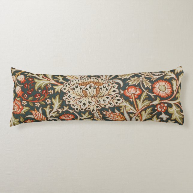 William Morris Trent Garden Flower Classic Botanic Body Cushion (Front)