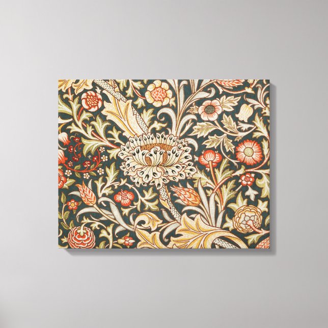 William Morris Trent Garden Flower Classic Botanic Canvas Print (Front)