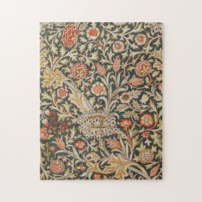 William Morris Trent Garden Flower Classic Botanic Jigsaw Puzzle (Vertical)