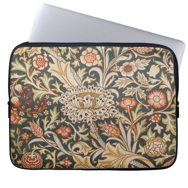 William Morris Trent Garden Flower Classic Botanic Laptop Sleeve (Front)