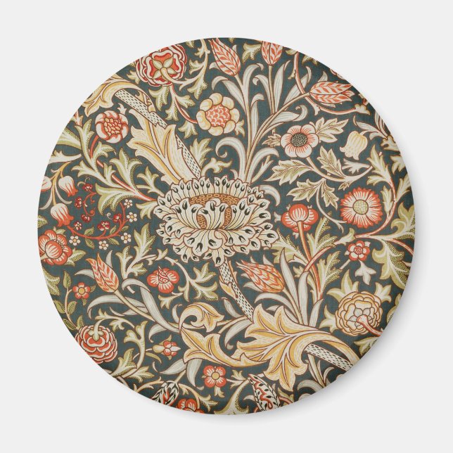 William Morris Trent Garden Flower Classic Botanic Magnet (Front)