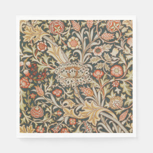 William Morris Trent Garden Flower Classic Botanic Napkin