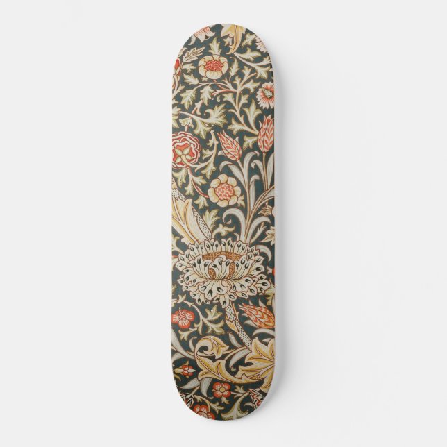 William Morris Trent Garden Flower Classic Botanic Skateboard (Front)
