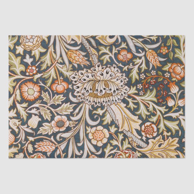 William Morris Trent Garden Flower Pattern Classic Tissue Paper (Front)