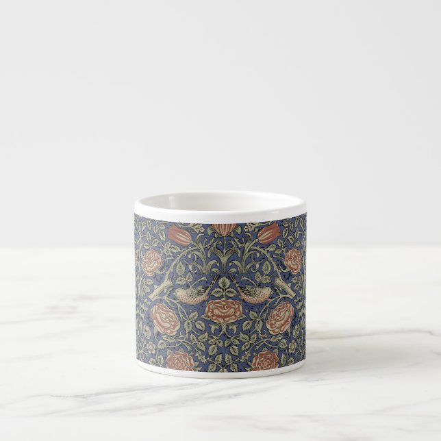 William Morris Tudor Rose Wallpaper Espresso Cup (Front)