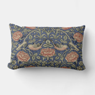 William Morris Tudor Rose Wallpaper Lumbar Cushion
