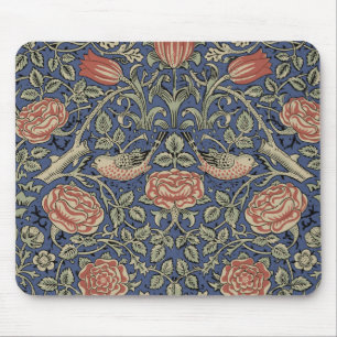 William Morris Tudor Rose Wallpaper Mouse Mat