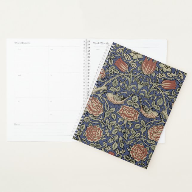 William Morris Tudor Rose Wallpaper Planner (Display)