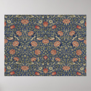 William Morris Tudor Rose Wallpaper Poster