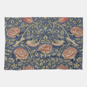 William Morris Tudor Rose Wallpaper Tea Towel