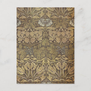 William Morris Tulip and Rose Pattern Postcard