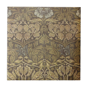 William Morris Tulip and Rose Pattern Tile