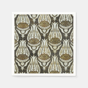 William Morris Tulip and Trellis Blue Floral Art Napkin