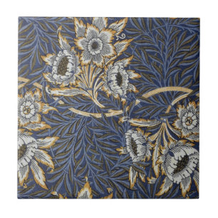 William Morris Tulip and Willow Floral Pattern Tile