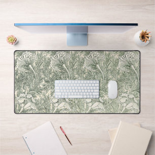 William Morris Tulip Green Floral Art Print Desk Mat