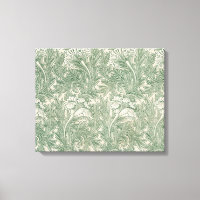 William Morris tulip wallpaper textile green