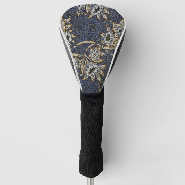 William Morris Tulip Willow Blue Pattern Golf Head Cover (Front)