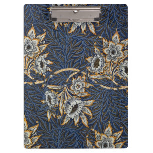 William Morris Tulip Willow Pattern Blue Floral Clipboard