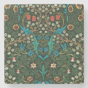 WILLIAM MORRIS "TULIPS" DESIGN STONE COASTER