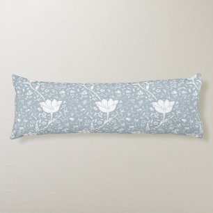 William Morris Tulips in White Pattern Body Cushion