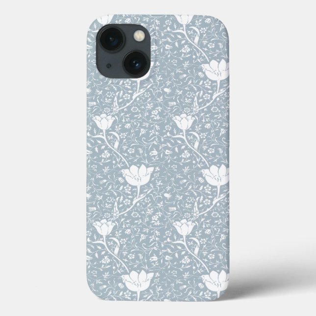 William Morris Tulips in White Pattern  Case-Mate iPhone Case (Back)