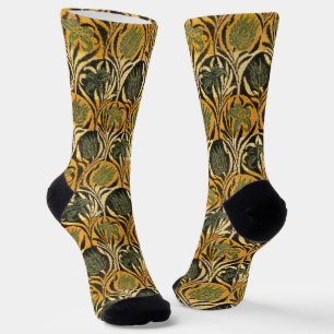William Morris Tulips & Lilies Carpet Rug Classic  Socks