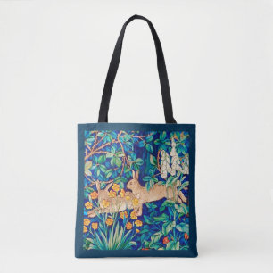 William Morris "Two Hares" - Wild Rabbits  Tote Ba