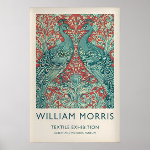 William Morris Two Peacocks Poster Trendy Wall Art