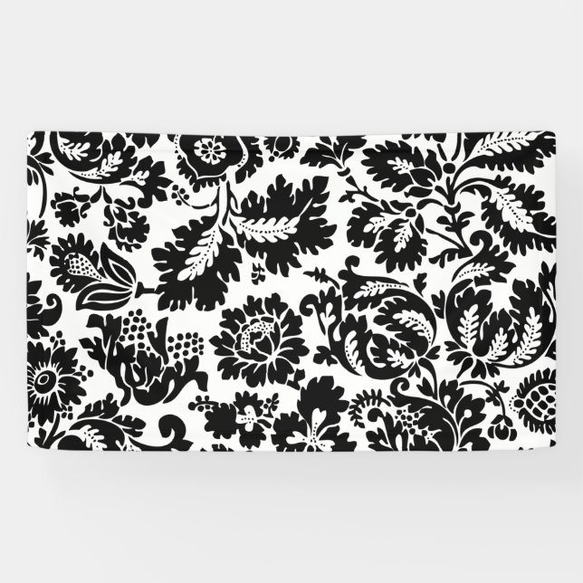 William Morris Venetian Damask Brocade Banner (Horizontal)