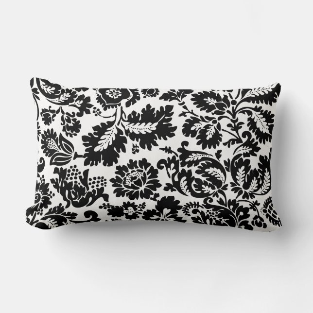William Morris Venetian Damask Brocade Lumbar Cushion (Front)