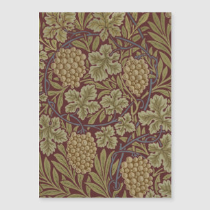 William Morris Vine Grape Red Green Art