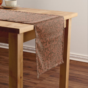 William Morris Vintage Acorn Pattern Short Table Runner