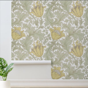 William Morris Vintage Anemone Floral Pattern Wallpaper