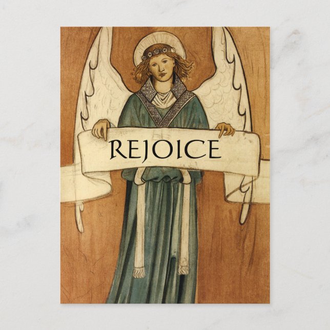 William Morris Vintage Angel Postcard (Front)