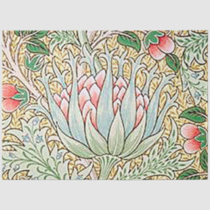 William Morris Vintage Artichoke Floral Pattern Tissue Paper