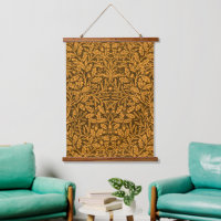 William Morris Vintage Autumn Gold Oak Pattern