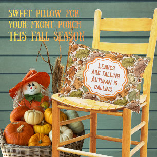 William Morris Vintage Autumn Leaves Personalised Decorative Cushion