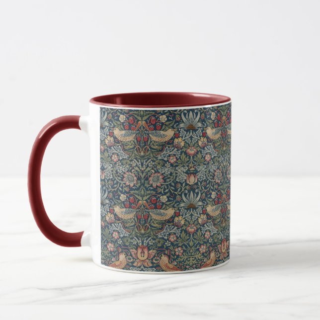 William Morris Vintage Birds Strawberry Thief      Mug (Left)