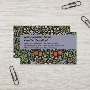 William Morris - Vintage Blackthorn Pattern Business Card