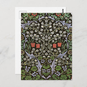 William Morris - Vintage Blackthorn Pattern Postcard