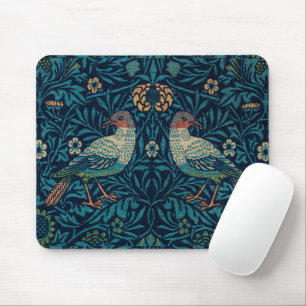 William Morris Vintage Blue Birds Pattern Mouse Pa Mouse Mat