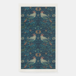 William Morris Vintage Blue Birds Pattern Napkin