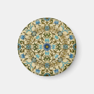 William Morris Vintage Blue Vine Seamless Pattern Magnet